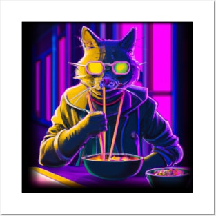 Cyberpunk Kitty Posters and Art